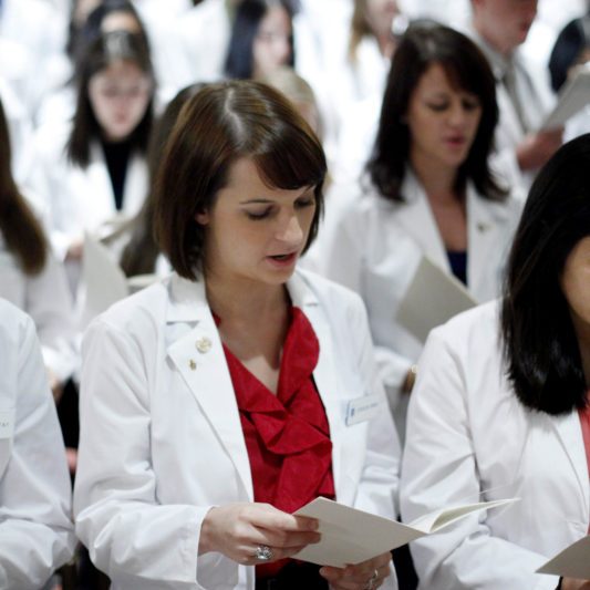Vet student taking Oath